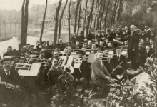 Optreden Harmonie Heusden aan Scheldearm, 1914
