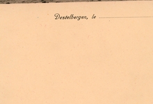 Briefpapier van bloemisterij St-.Fiacre, Destelbergen, na WO II

