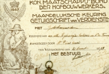 Getuigschrift van verdienste, Destelbergen, 1937