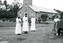 Pater Alfons Mabilde, Kimpagu Belgisch-Congo, ca. 1950-1960.