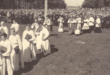 Hoogmis, Livinusfeesten, Sint- Lievens- Houtem, 1957