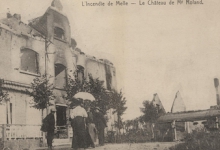 Uitgebrand kasteel Mr. Roland, Melle, 1914-1918