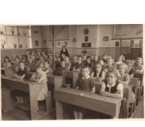 Klasfoto derde en vierde leerjaar, Sint-Lievens-Houtem, 1956