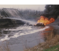 Uitbrandende tankwagen, Melle, 1992