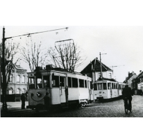 Elektrische tram, Merelbeke, 1955