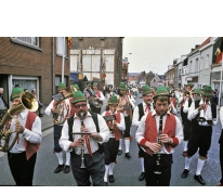 Carnavalsgroep Drie Koningen in thema &#039;Tirol&#039;, Merelbeke 1979