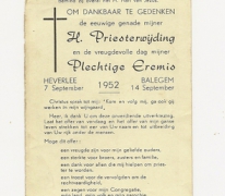 Eremis van nieuwe priester André De Keuckeleire, Balegem, 1952