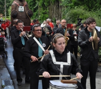 Start van de berenstoet, Sint-Lievens-Houtem, 2012