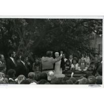 Inhuldiging beeld &#039;De Muntenaar, Munte, 1977