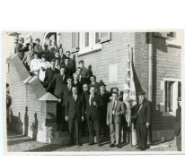 Handelsbeurs. Ontvangst op het gemeentehuis, 1968.