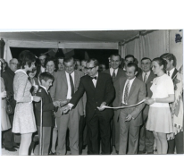 Handelsbeurs, plechtige opening van de handelsbeurs, 1970.