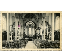 Interieur van de Sint-Michaëlkerk, Sint-Lievens-Houtem