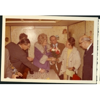 Feestelijkheden ter gelegenheid van het bezoek van &#039;Miss Amerika&#039; in café De Roskam, Merelbeke, 1970-1975