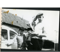 V.l.n.r. Marc Moerman, Martin Moerman (op de arm) en Valère Moerman, Merelbeke, 1966