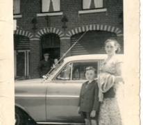 Michel Strijmeers aan &#039;t Fabriek, Sint-Lievens-Houtem, 1957