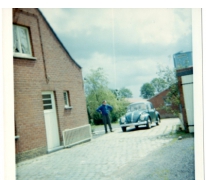 De groene Volkswagen Kever van Adrienne Spillier, Merelbeke, 1965