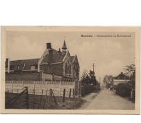 Meisjesschool en Molenstraat, Moortsele