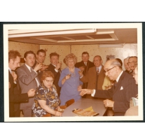 Welkomstfeest voor het bezoek van mevrouw Salisbury, Merelbeke, 1971