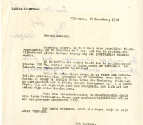 Brief naar de KWB leden voor de prijskaarting, Vlierzele, 1954
