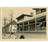 Poseren in de bus, Brussel, 1961