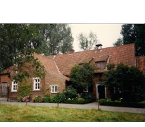 Hof te Bussegem, straatgevel, Sint-Lievens-Houtem, Vlierzele, 1990