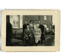 Met de familie op de foto, Bambrugge, 1955-1960