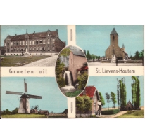 Prentkaart Groeten uit Sint-Lievens-Houtem