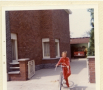 Fietsen op de oprit, Sint-Lievens-Houtem, 1980-1990