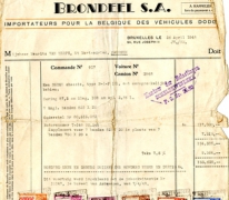 Factuur, Brussel, 1948