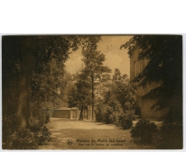 Weg naar het zwembad in het college van Melle in 1926