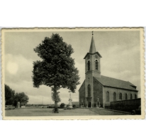 Dorpplaats met Sint Martinuskerk, Melle