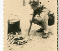 Chiro Melle, koken op houtvuur, 1943- 1947