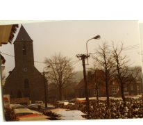 Houtem Jaarmarkt met zicht op kerk, Sint-Lievens-Houtem, datum?