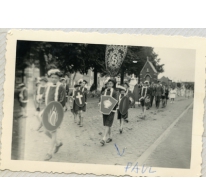 Schooljongens in processie, Sint-Lievens-Houtem, 1956-1962