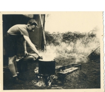Op kamp bij het houtvuur, Herentals, 1954