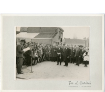 Speech op inhuldiging Groenweg, Reigerstraat, Bavegemstraat, Oosterzele, 1965