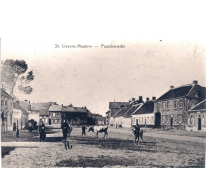 &quot;De Plaetse van Boven&quot;, Marktplein, Sint-Lievens-Houtem, 1909