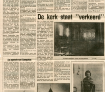 Krantenartikel over 750 jaar parochie Oosterzele, 1980