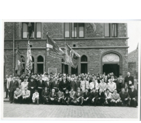 Groepsfoto bakkersbond Sint-Lievens-Houtem, Oosterzele en omstreken, 1971