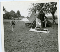 Platte rust op kamp, Louveigné, 1968
