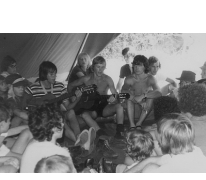 Bezoekdag op kamp chiro Melle, Manderfeld, 1973