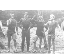 Chiroleiding kerels op kamp, Tenneville, 1979