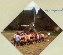 Aspiranten chiro Melle op voorwacht, Guirsch, 1976
