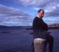 Chiro Melle Geertrui. Proost Gerard Linthout in Ierland, 1972.