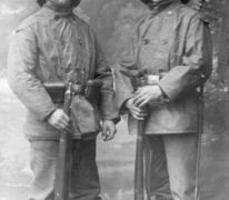 Soldaten van het Duitse bataljon dat op Gontrode gestationeerd was, 1915