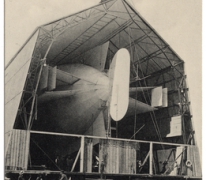 Zeppelin loods op de Bodensee, 1909