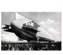 Het landen van zeppelin LZ3 nabij Konstanz, 1909