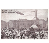De schrik van de Londenaars voor de zeppelins, 1915