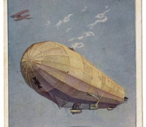 Luchtgevecht tussen zeppelin en vliegtuigen, 1916
