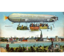 Passagiertransport met de zeppelin, 1910